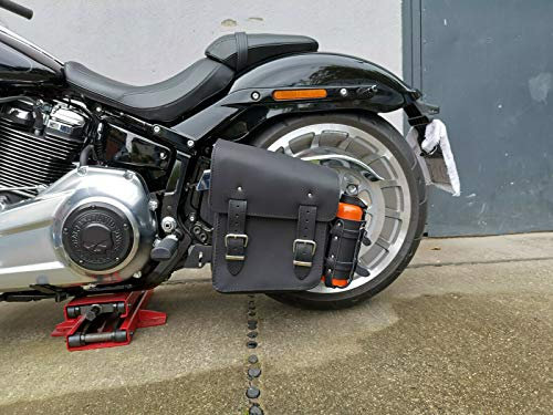 Sac de balançoire Orletanos Hulk Noir Compatible avec Harley Davidson Cadre Frame Fatboy Heritage Star Sacoches de vélo