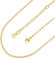 FaithHeart Chaine Acier Inoxydable Doré 2mm 65cm pour Femme, Chaine Collier Plaque Or Long Femme, Chainette Réglable pour Collier