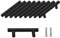 SPDYCESS 10er Pack T Bar Griff, Gebürstete Schranktürgriffe Hardware Rostfreier Stahl für die Küche Schränke Schublade Ziehgriff Lochmitten 64mm Schwarz