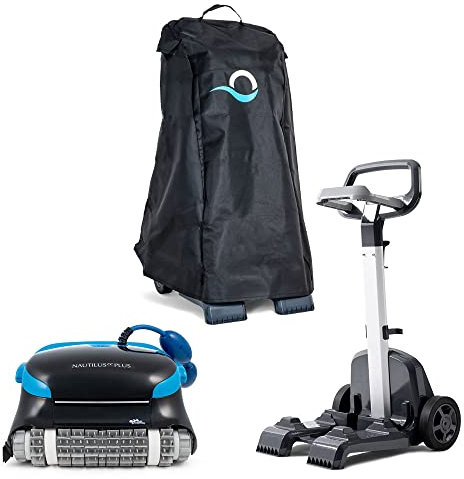 Dolphin Nautilus CC Plus Robot Nettoyeur électrique avec Fil pour Piscine Hors-Sol Jusqu’à 12 m avec Caddy du Transport et Housse de Protection Classique