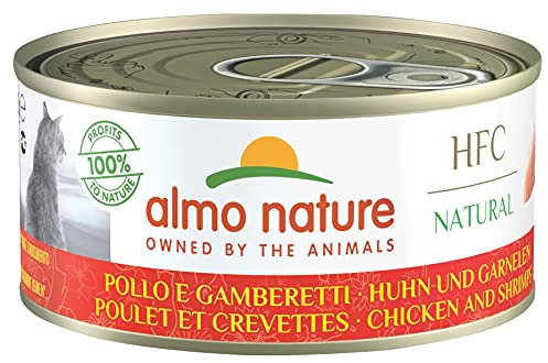 Almo Nature Made in Italy für Katzen - HFC Natural mit Huhn und Garnelen, 150 g