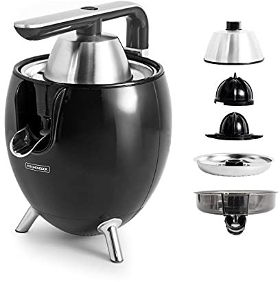 Kitchencook - Presse Agrume électrique 550ml - 2 Cônes De Pressages - Bras Articulé - Bec Verseur - Filtre Acier Inoxydable