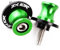 Motorrad Montageständer Racingadapter Bobbins, M8 CNC Aluminium Ständeraufnahme Für Kawasaki ZX-10R 2013-2019 Zubehör (Color : Green, Size : 8MM)