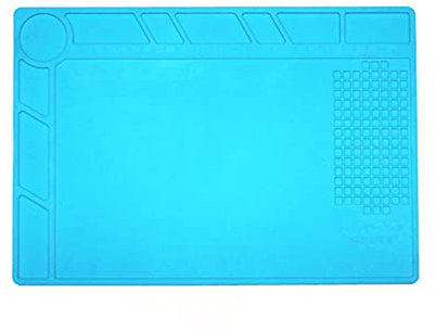 Almohadilla de Soldadura de Silicona, Alfombrilla Resistente al Calorde de 500 ℃,Estera Magnética del Silicón, Aislamiento Resistente al Alta Temperatura Estera para reparar Teléfono, Cámara