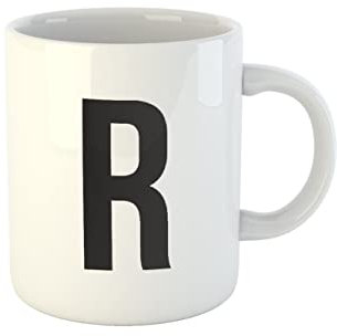 clothinx Geschenk Tasse mit Buchstaben R - Buchstabentasse - Anfangsbuchstabe - Initiale - Kaffeebecher - Teetasse - individuelles Geschenk - persönliche Geschenkidee Geschenk für Büro oder Zuhause