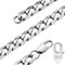 GOLDCHIC JEWELRY Personalised Engraved 9mm Flat Cuban Chain Necklace For Women, EngravingChunky Link Jewelllery with Gift Box