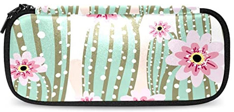 Kaktus Floral Pattern Pencil Case Big Capacity Pen Marker Holder Pouch Box Organizer Bag Makeup Bag for School Office Adult Girl Boy