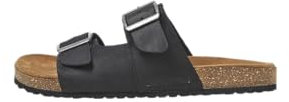 JACK & JONES Herren Jfwlouis Leather Sandalen, Anthrazit, 42 EU