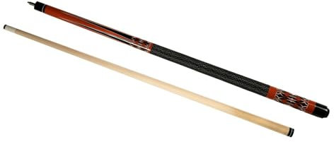 Pegasi Classic Billard Queue - Billiard köe 147cm - Zweiteilig - Billard Kö - Billard cue - Snooker Queue - Biliard Köhl - Billard Que - Pool Queue - 13 mm Klebespitze - Gute Qualität - Orange