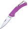 Harnds Lark Cuchillo de bolsillo plegable Hoja 8Cr14MoV Mango G10 Herramienta de corte para exteriores Mini llavero Cuchillo de junta deslizante EDC Multitools CK1101 (Rosa púrpura)