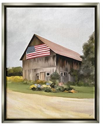 Stupell Industries Amy Hall Rural Americana Home Countryside Farm Flagge Gemälde, Design