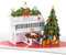 LIMAH® Pop-Up 3D Weihnachten- Weihnachtskarte mit einem Piano, süßen Katzen und einem Weihnachtsbaum– passend zum Gutschein oder Geldgeschenk – für Frau, Mann und Pianisten- Klavier und Tannenbaum