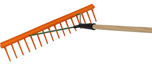 Siena Garden KS - Rastrello da Fieno a 16 Denti su Un Lato, 64 cm, con Bordo