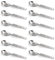 KSJONE Stainless Steel Masala Spoons for Small Containers Mini Spoon for Masala Dabba Spices Spoons, All Tea Coffee Sugar & Spices 10 cm (12 Pcs)