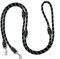 Hundeleine Große Hunde Doppelleine Reflektierend Führleine 3m Verstellbar mit 2 Karabiner Leine Hund für Mittelgroße Hunde Dog Lead Multifunktionale Hundeleine 3 Meter lang x 1,4 cm Schwarz