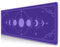 HUOCAIREN Kawaii Purple Large Gaming Mouse Pad, Moon Phase Magic Celestial Desk Mat Cute, Nonslip Laptop Desk Accessories, 31.5x11.8 in