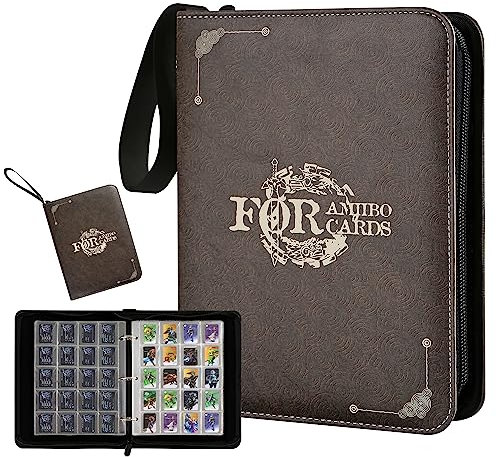 iofeiwak Más de 400 carpetas de tarjetas para mini tarjetas Amiibo, carpeta con 20 fundas compatible con tarjetas Zleda/Animal Crossing NFC Amiibo (0.8 x 1.2 pulgadas)