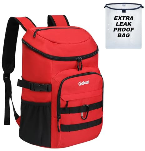 UPGRADE Kühlrucksack 24 Dosen - Leichter isolierter Rucksackkühler, auslaufsicher & 18 Stunden Eisspeicherung für Strand, Camping, Wandern (Männer, Frauen, Familie)