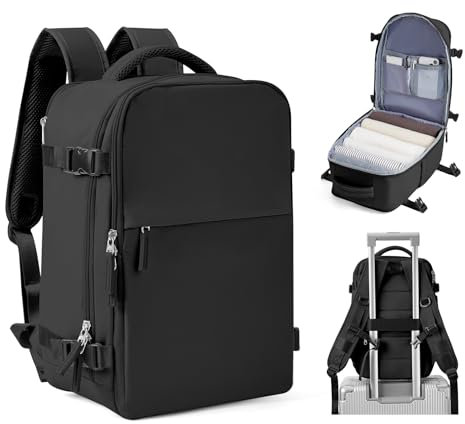 SZSYCN Handgepäck für Ryanair 40×20×25 Underseat-Handgepäck, Wanderrucksack für Damen Reiserucksack Tasche, Casual Dayback 14 Zoll Laptopfach für die Schule