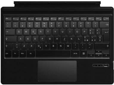 Qulose Surface Pro Keyboard per Microsoft Surface Pro 7 Plus/Pro 7/Pro 6/Pro 5/Pro 4/Pro 3, Tastiera Bluetooth Wireless, Type Cover con Batteria Ricaricabile, Touchpad Multi-gesture, Layout QWERTY