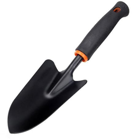 Paleta de jardín de acero inoxidable pequeñas palas para jardinería, pala de mano mini herramienta de pala de jardín, herramientas de mano para plantar, trasplantar, deshierbar, excavar