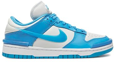 Nike Dunk - Sneaker da Donna Low Twist Photon Dust/Bianco/University Blue