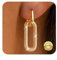 Kenivira Gold Ohrringe für Frauen Doppel Oval Creolen Hypoallergene Chunky Hoop Ohrringe für Frauen