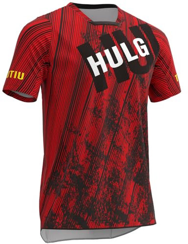 Mountainbike Shirt MTB Downhill Freeride I Fahrrad Trikots Herren Damen I Jersey atmungsaktiv, schnelltrocknend I Radtrikot Kurzarm (AIM014,XXL)