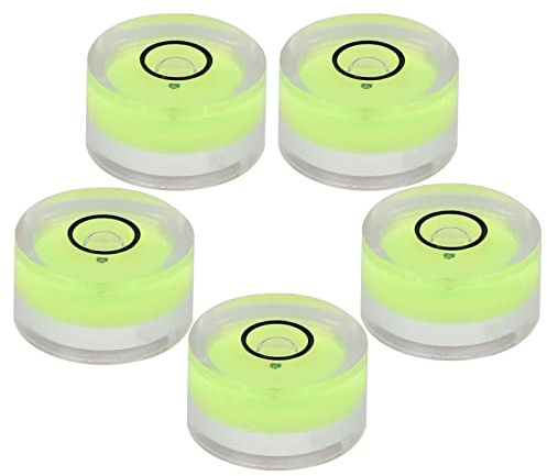 Nikou 5 Stück 15 Mm Durchmesser Messwerkzeug Mini-Rund-Wasserwaage Für Waage, Mini Runde Wasserwaage Blase