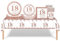 Rose Gold 18th Birthday Decorations - 69pcs Tableware Set for Her, Includes Tablecloth, Plates, Napkins, and Cups