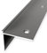Treppenkantenprofil 29 x 39 x 1000 mm Winkelprofil Aluminium Glatt Doppelt Versetzt Versenkt Gebohrt Edelstahl Einfasshöhe 3 mm Küberit