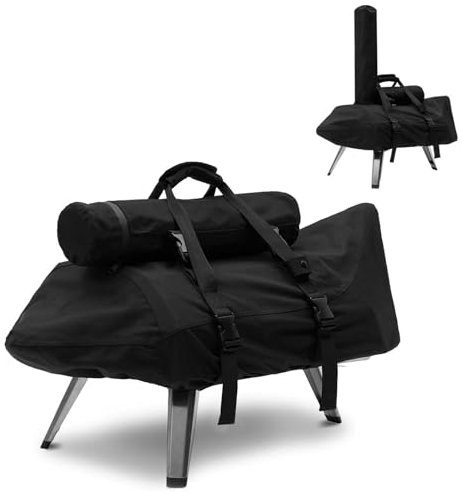Wasserdichte Tragetasche für Ooni Karu 12 mit Kamintasche, Outdoor-Pizzaofen-Zubehör für Ooni 12 Multi-Fuel-Holzofen und Gasofen, nur Schutzhülle