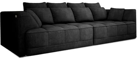 DomiMeble | Big Sofa Tiga XXL, Schlafsofa, Couch, Schlafcouch mit Schlaffunktion 302 cm Breit (Aphrodite 23)