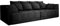 DomiMeble | Big Sofa Tiga XXL, Schlafsofa, Couch, Schlafcouch mit Schlaffunktion 302 cm Breit (Aphrodite 23)