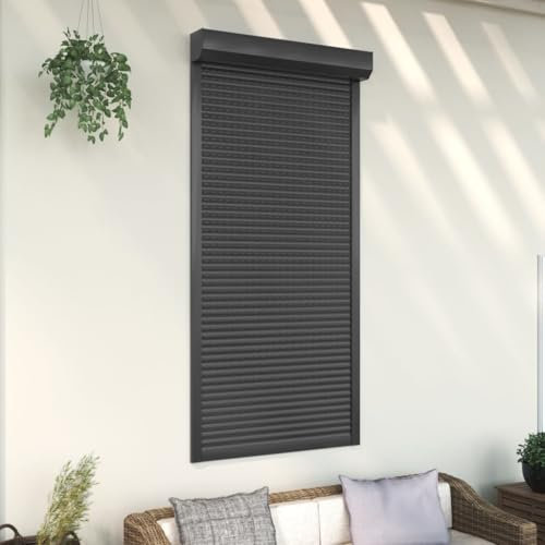 LXYZWRW Tapparella avvolgibile in alluminio 100 x 210 cm, colore antracite