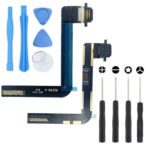 S&L ENTERPRISE Charging Port Dock Connector Compatible with iPad 7th 2019 / 8th 2020 / 9th Generation 2021 10.2 inch Charging Port Flex Cable - Microphone/Headphone Port/Antenna Replacement – Incl. Re