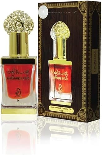 Arabiyat Khashab & Oud Brown Concentrated Perfume Oil For Women and Men (Unisex), 12ml Made in UAE