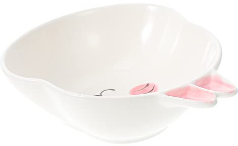 Alipis Keramikschüssel mit Cartoon Tiermotiv Praktische Küchenschüssel Handgefertigte Schale für Reis Nudeln Obst für Heimgebrauch