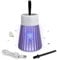 Elektrische UV Insekten Tischlampe USB wiederaufladbar - 12 x 8 cm - Insektenvernichter zum Hängen mit LED Beleuchtung Akku betrieben - Mückenschutz Mückenabwehr UV-Lampe gegen Mücken Motten Fliegen