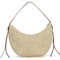 OPLERT Paja Bolso Hombro para Mujer Raffia Tejido Bolso Verano Playa Bolso Media Luna Trendy