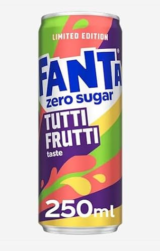 12x Fanta Tutti Frutti Zero Sugar 250 ml Limitierte Edition