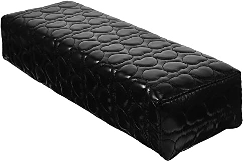 WRITWAA Nail Art Hand Pillow Arm Rest Cushion Small Black Hand Cushion for Manicure Salon and Home Nail Art Support Tool
