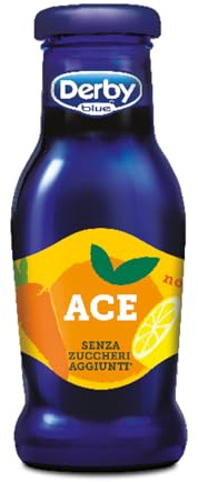 Derby Blue Succo di Frutta Gusto ACE Senza Zuccheri Aggiunti 200ml x24, Senza Glutine