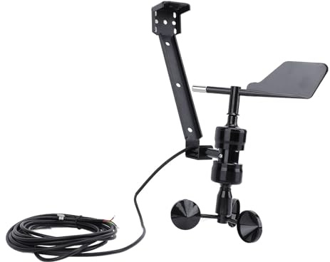 Riuulity Integrierter Windsensor, Professionelles Anemometer-Instrument für Meteorologie, Industrie, Landwirtschaft, Verkehr