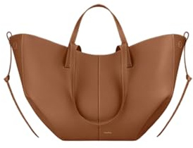 CORIOS Damen Handtasche Flügeltasche Cyme Rindsleder Schultertaschen Eimer Taschen Große Kapazität Tragetasche Elegant Tote Beutel Henkeltaschen 2pcs für Reise Arbeit Shopper Alltag Braun S