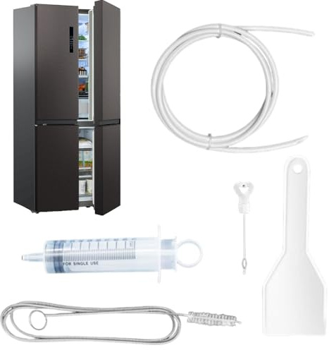 Refrigerator Drain Unblocker Kit Reusable Refrigerator Pipe Dredge Dredging | Clean Drain Outlet Dredging Tool for Fridges, Kitchen Sink Drainage Pipes, Sunroof Window Cleaning Tool
