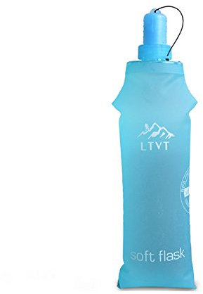 Bouteille d'eau Pliable, TPU BPA-Free Soft Gourdes Water Flask Can Bottle