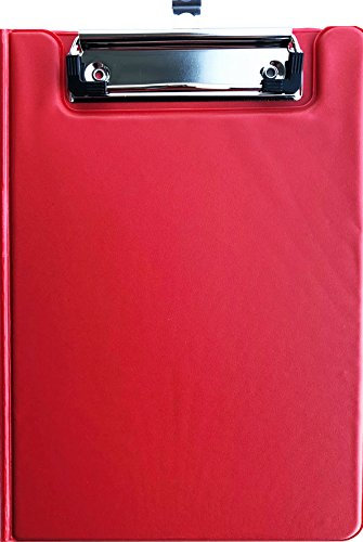 Klemmmappe, Klemmbrett mit Deckel (Rot, A5)
