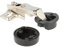 Home System R09059 Lot de 2 charnières pour portes en verre nickelé