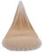 Babyonline Brautschleier mit Spitzenkante und Kamm, Weiß/Elfenbeinfarben - Beige - Einheitsgröße